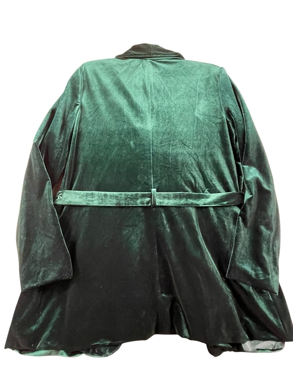 INC Int'l Concepts Emerald Velvet Chic Elegant Holiday Fun Wrap Blazer Pant Set - Picture 2 of 16